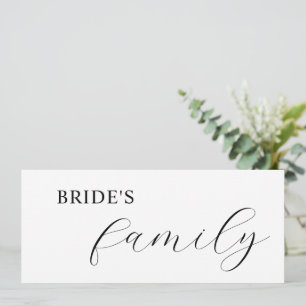 Elegante kalligrafie gereserveerde plaatskaarten