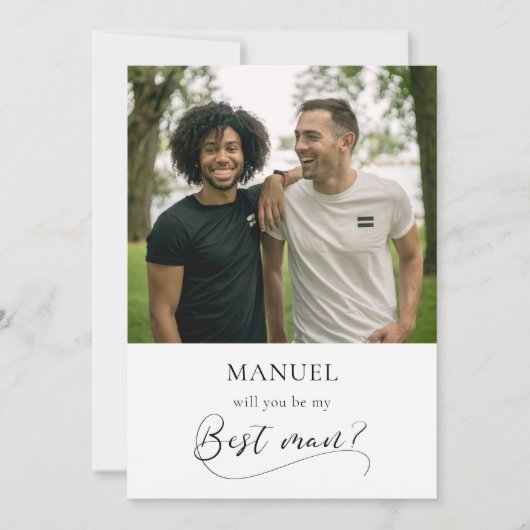 Elegante kalligrafie kaart voor het vragen van get (Voorkant)