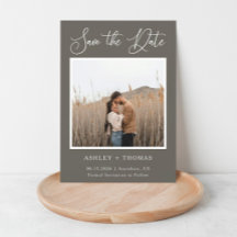 Elegante kalligrafie Landelijke huwelijksfoto