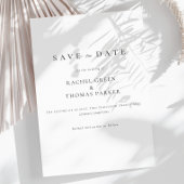 Elegante kalligrafie monogram zwart wit bruiloft save the date