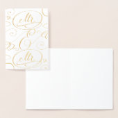 Elegante kalligrafie Mr en Mr Gay Mannen Wedding Folie Kaarten (Display)