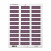 Elegante kalligrafie namen trouw retouradres etiket (Full Sheet)