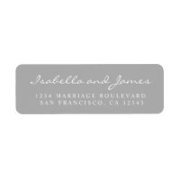 Elegante kalligrafie namen trouwretouradres