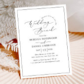 Elegante kalligrafie Script bruiloft brunch Kaart