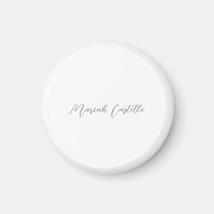 Elegante kalligrafie script minimalistische naam magneet
