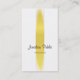 Elegante kalligrafie script trendy goud gewoon lux visitekaartje