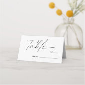 Elegante kalligrafie Script Trouwtafel (Voorkant)