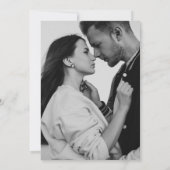 Elegante kalligrafie scriptnamen moderne bruiloft save the date (Achterkant)