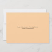 Elegante kalligrafie Single Photo Afstuderen Aankondiging (Achterkant)