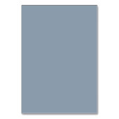 Elegante kalligrafie Stoffig Blauw Zittafel Kaart (Achterkant)