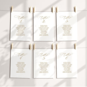 Elegante kalligrafie tafel nummer 2 zitplaatsen ka kaart