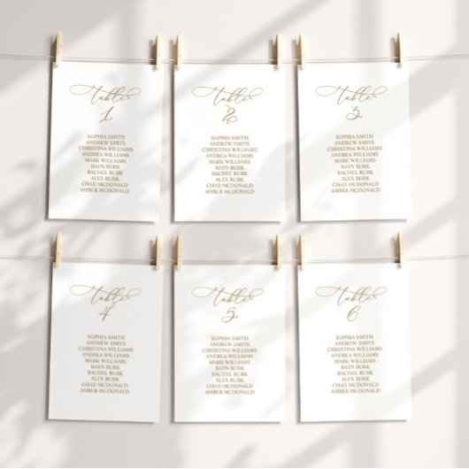 Elegante kalligrafie tafel nummer 4 zitplaatsen ka kaart
