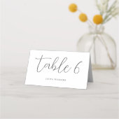 Elegante kalligrafie tafelkaart voor de bruiloft (Achterkant)