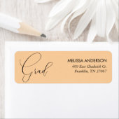 Elegante kalligrafie trendy Afstuderen Etiket (Insitu)