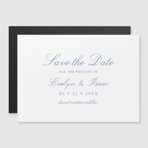 Elegante kalligrafie trouw save the date magneet