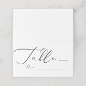 Elegante kalligrafie Trouwplaats Kaarten (Buitenkant ongevouwen)