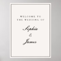 Elegante kalligrafie zwart Lijst welkom bruiloft