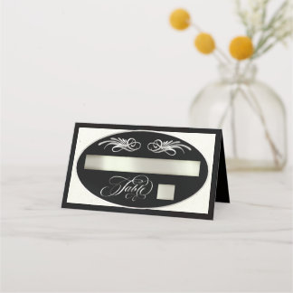 Elegante kalligrafie - Zwart/Zilver