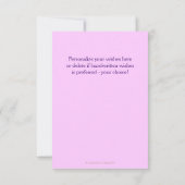 Elegante kant bedankkaart (Achterkant)