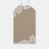 Elegante kant slingerlichten bruidsdouche dank je cadeaulabel (Achterkant)