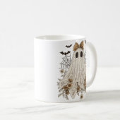 Elegante Kanten Geest met Strik | Bloemige Geest  Koffiemok (Voorkant rechts)