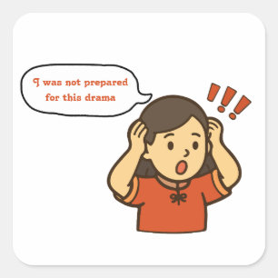 Elegante kantoorhumor sticker deadline-modus