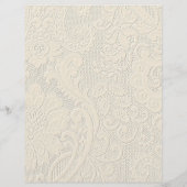 Elegante  kanttextuur Stationery Paper Briefhoofd (Achterkant)