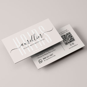Elegante kapper Balayage specialist Zand Visitekaartje