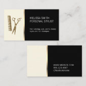 Elegante kapper visitekaartje (Voorkant / Achterkant)