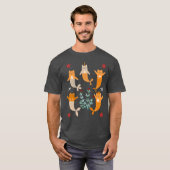 Elegante kat-vis hybride t-shirt (Voorkant volledig)
