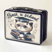 Elegante kattenlunchbox (Achterkant)
