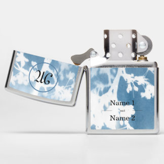 Elegante kersenbloesem cyanotype bruiloft uitnodig
