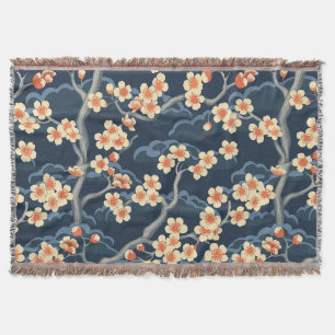 Elegante kersenbloesem naadloos patroon (11) deken
