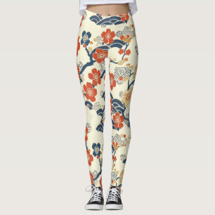 Elegante kersenbloesem naadloos patroon (14) leggings