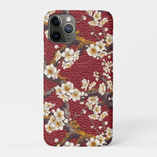 Elegante kersenbloesem naadloos patroon (17) iPhone 11 pro hoesje
