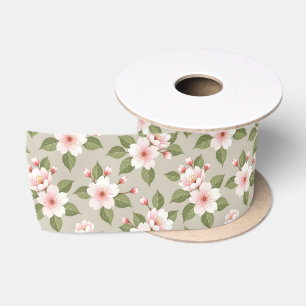 Elegante kersenbloesem naadloos patroon lint