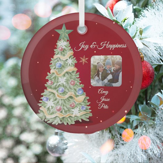 Elegante Kerst Boom Kermisch Ornament