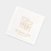 Elegante Kerst Cocktails Gold Foil servetten (Links)