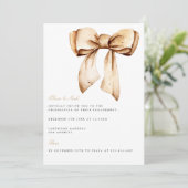 Elegante kerst Decor Verloving Uitnodiging (Staand voorkant)