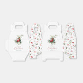 Elegante kerst Holly Bedankdoosjes (Uitgevouwen)