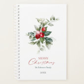 Elegante kerst Holly Planner (Voorkant)