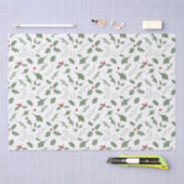 ELEGANTE KERST HOLLY TISSUEPAPIER (Craft)