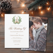 Elegante Kerst Kaars Minimalistische Trouwdag