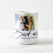 Elegante kerst Mok met gepersonaliseerde foto (Center)