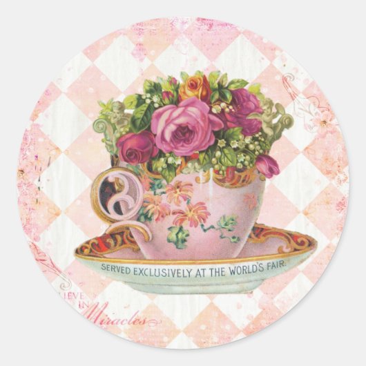 Elegante kerst  stickers (Voorkant)