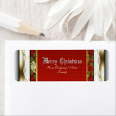 Elegante kerst traditionele sneeuw etiket (Insitu)