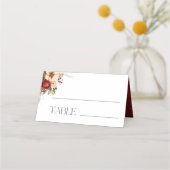 Elegante Kerst Winter Bloemen (Achterkant)