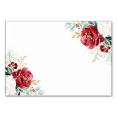 Elegante Kerst Winter Wedding Details Kaart (Achterkant)