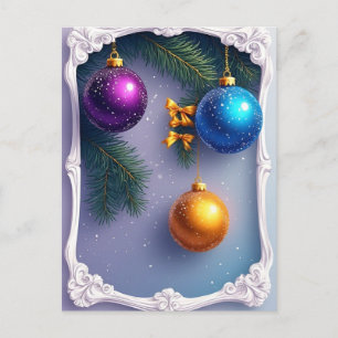 ❄️ Elegante Kerstbal Arrangement 🎄 Dennentak Briefkaart