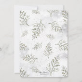 Elegante kerstbomen Bossen feestdag Kaart (Achterkant)